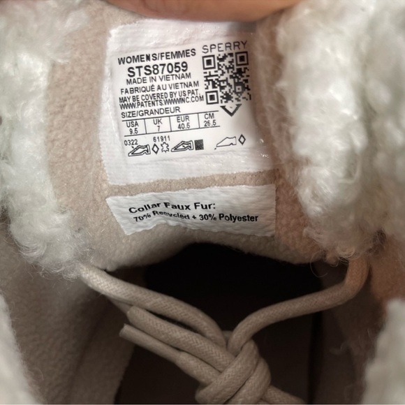 Sperry Women's Saltwater Alpine Leather White Size 9.5 New In Box - Picture 5 of 5